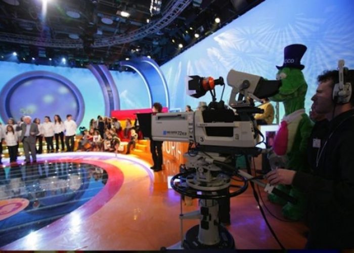 Lo studio televisivo dello Zecchino d'Oro