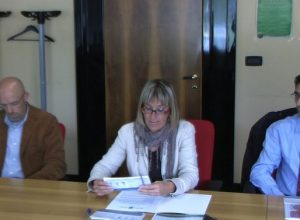 Manuela Zublena con i rappresentanti della GDO